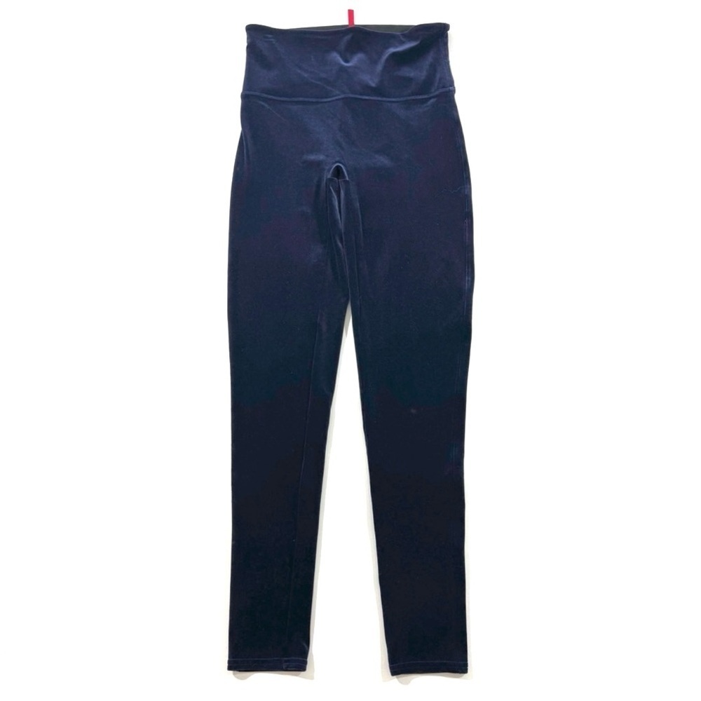 Spanx Blue Velvet High Waist Leggings Size Large